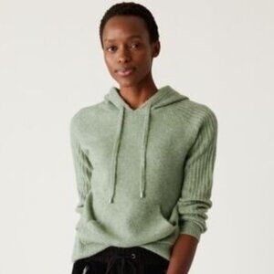 M&S Tan Knit Hoodie
